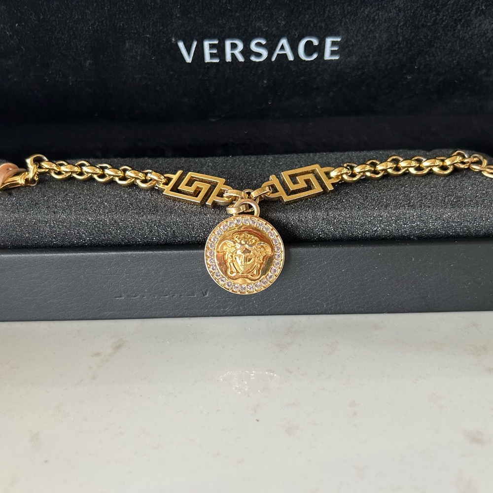 Versace Gold Medusa Chain Bracelet